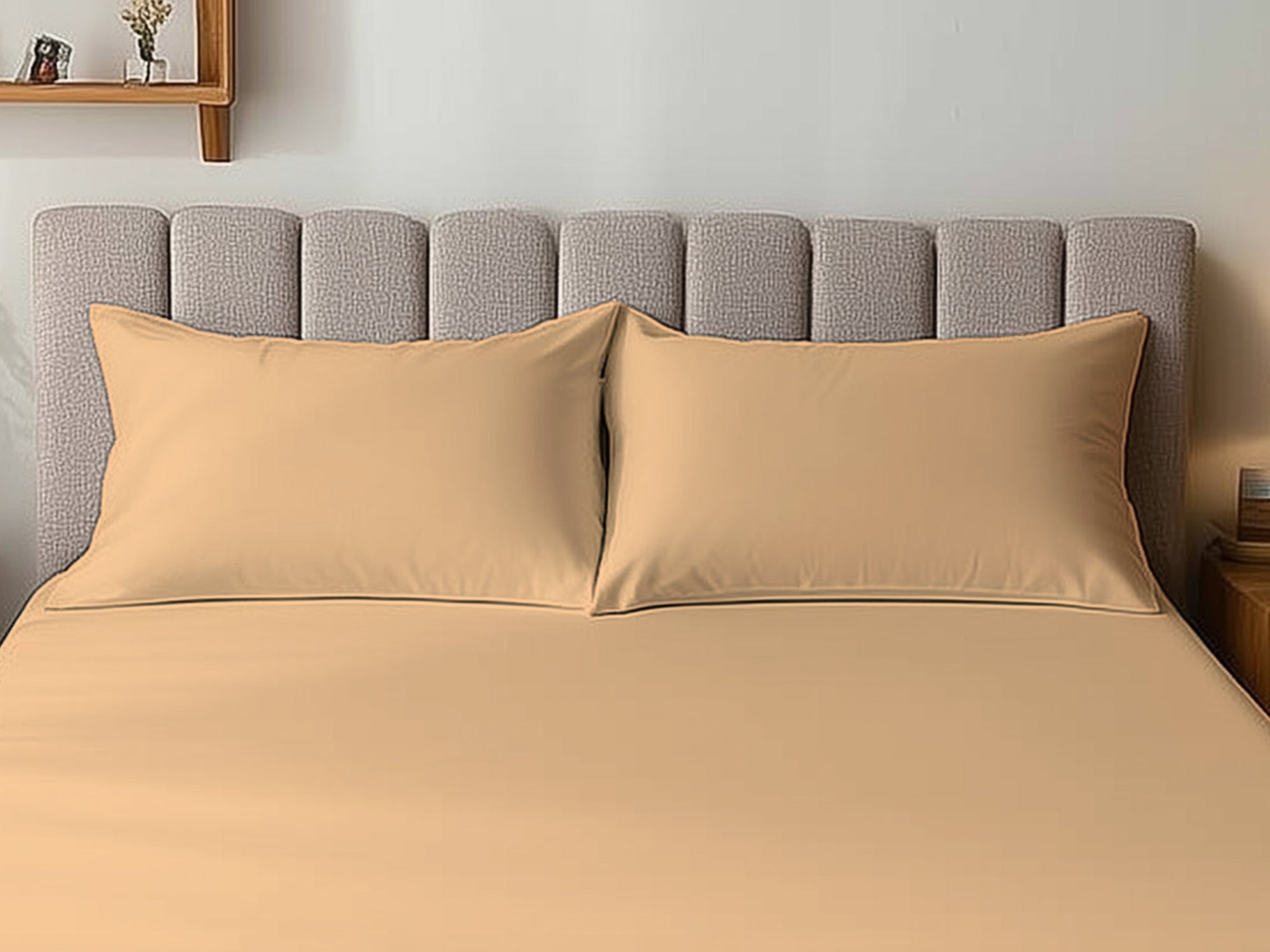 Microfibre Soft Touch Plain Dyed Housewife Pillowcase Pair