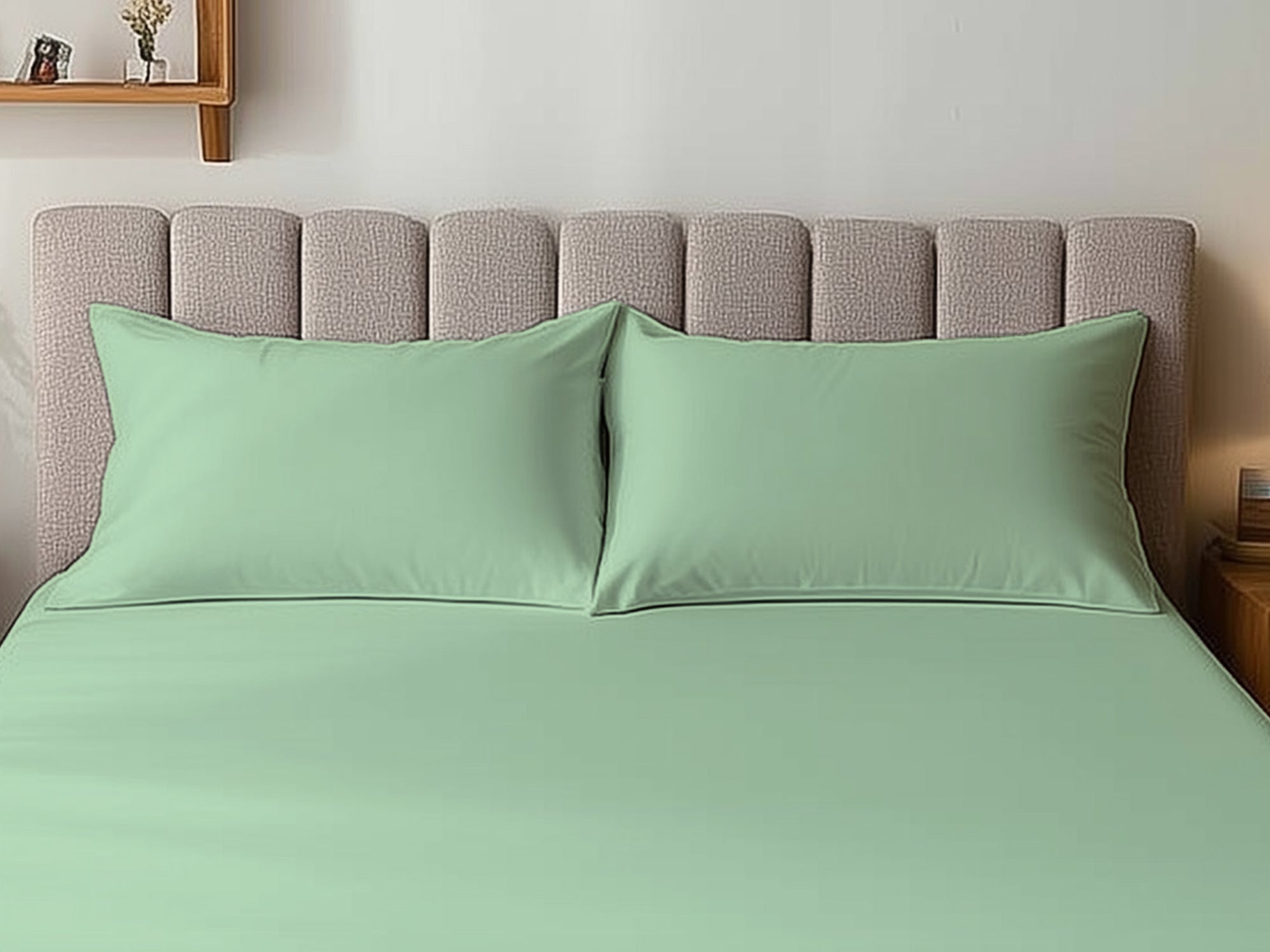 Microfibre Soft Touch Plain Dyed Housewife Pillowcase Pair