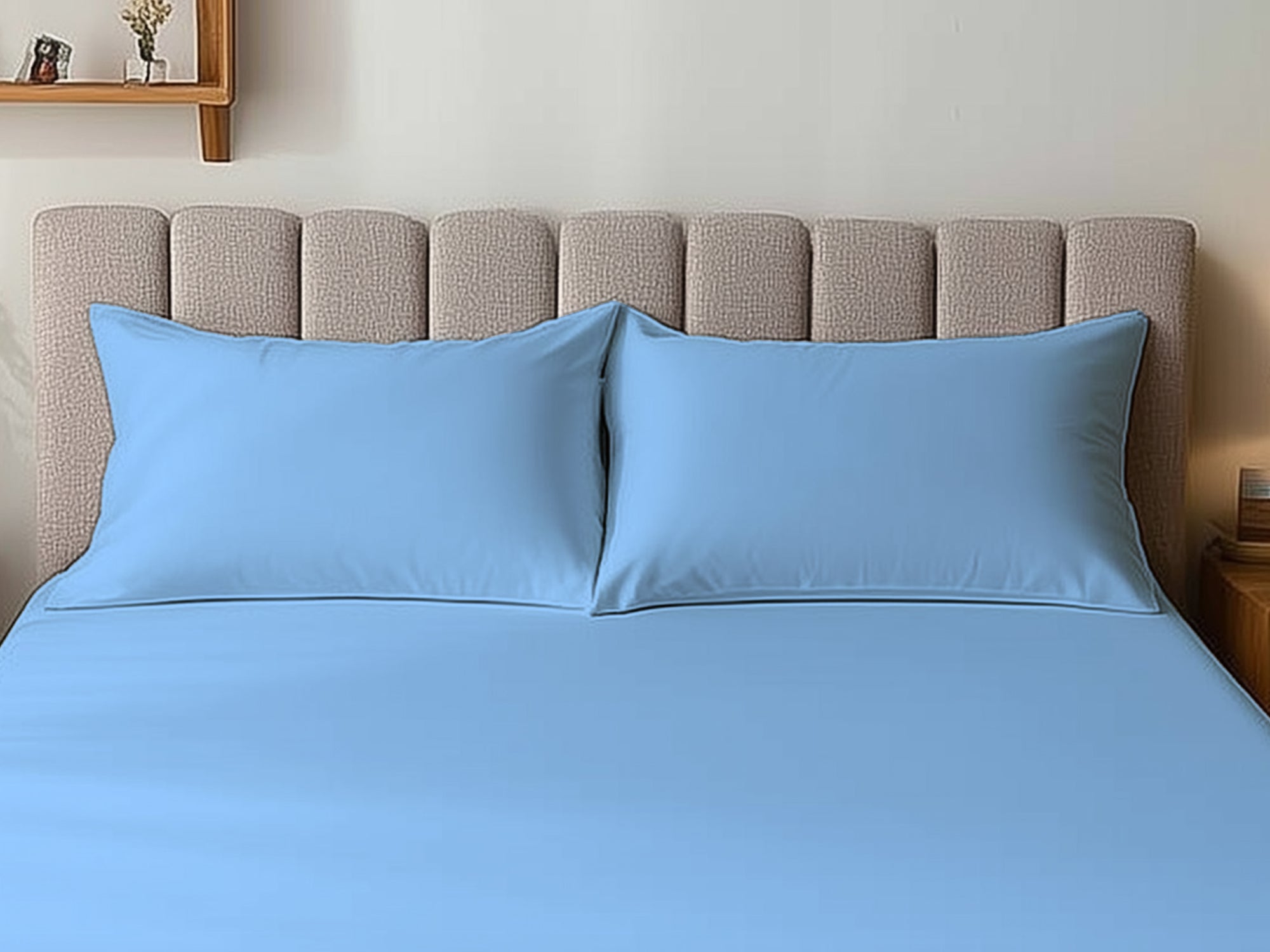 Microfibre Soft Touch Plain Dyed Housewife Pillowcase Pair