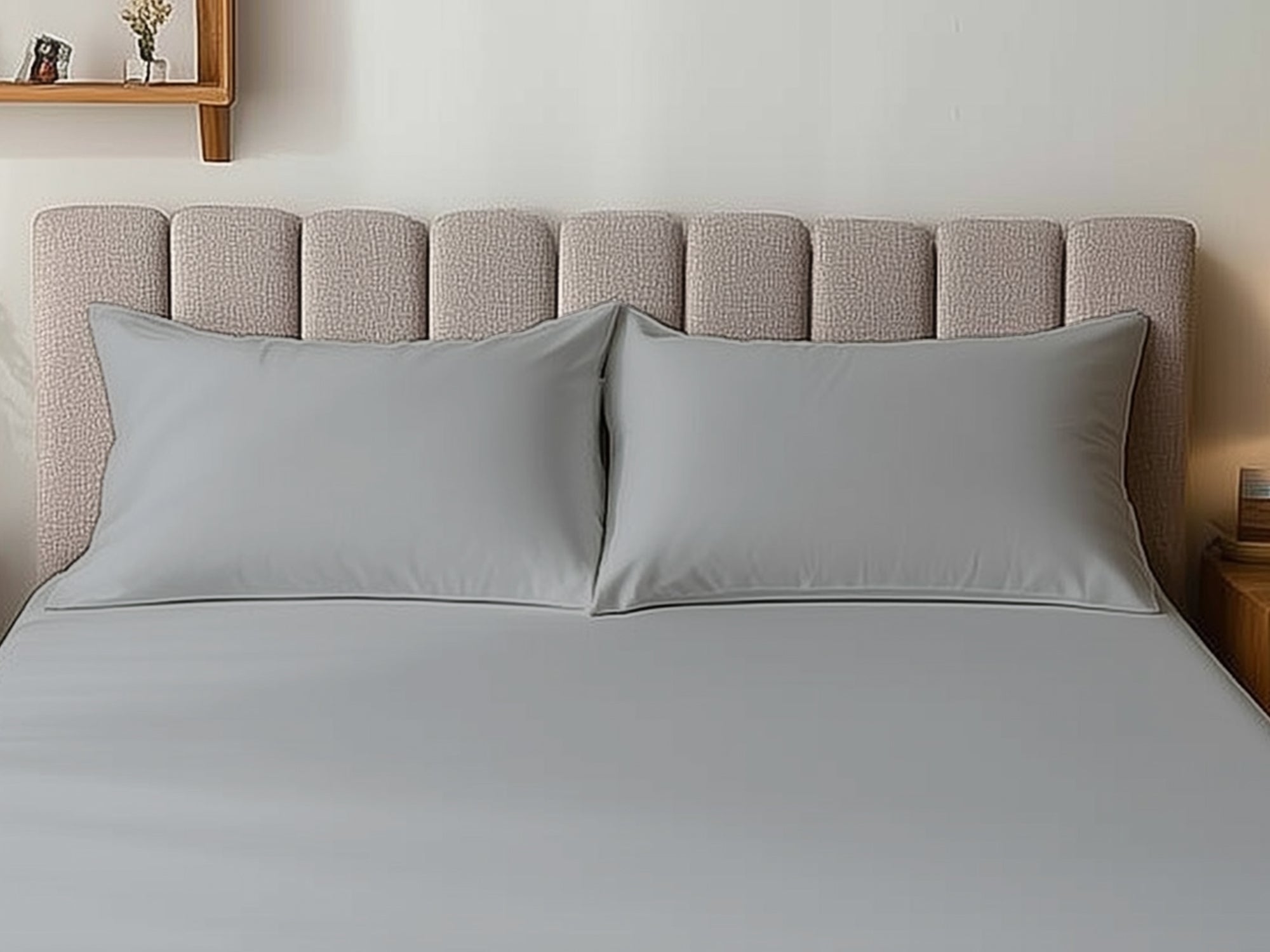Microfibre Soft Touch Plain Dyed Housewife Pillowcase Pair