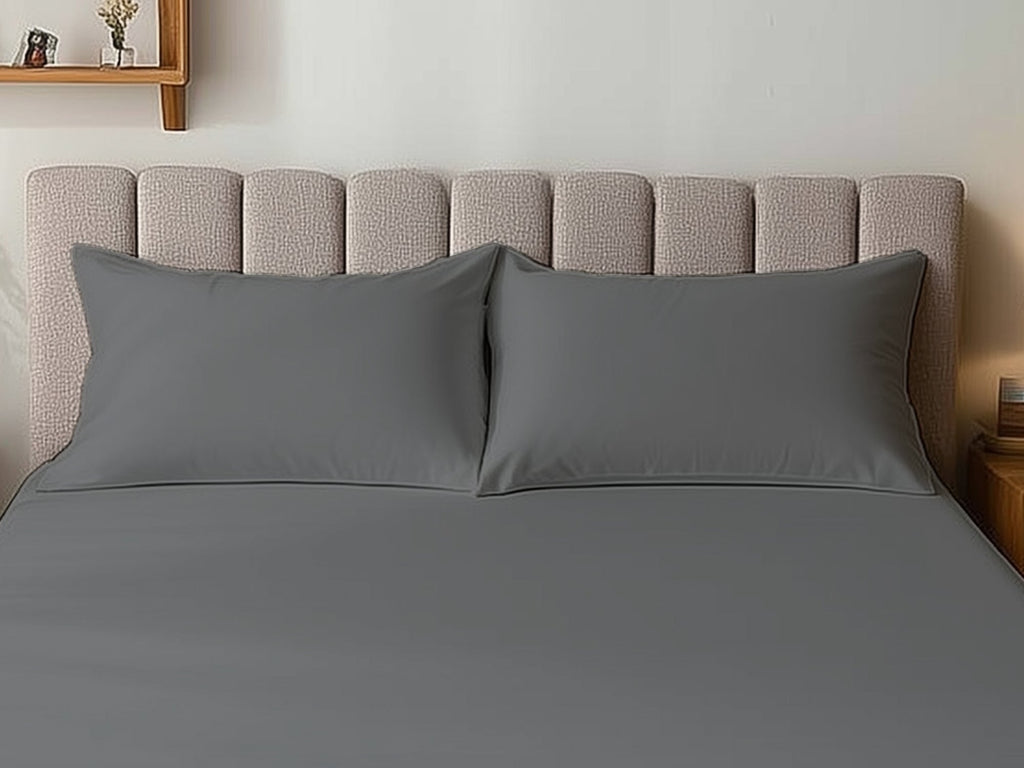 Microfibre Soft Touch Plain Dyed Housewife Pillowcase Pair