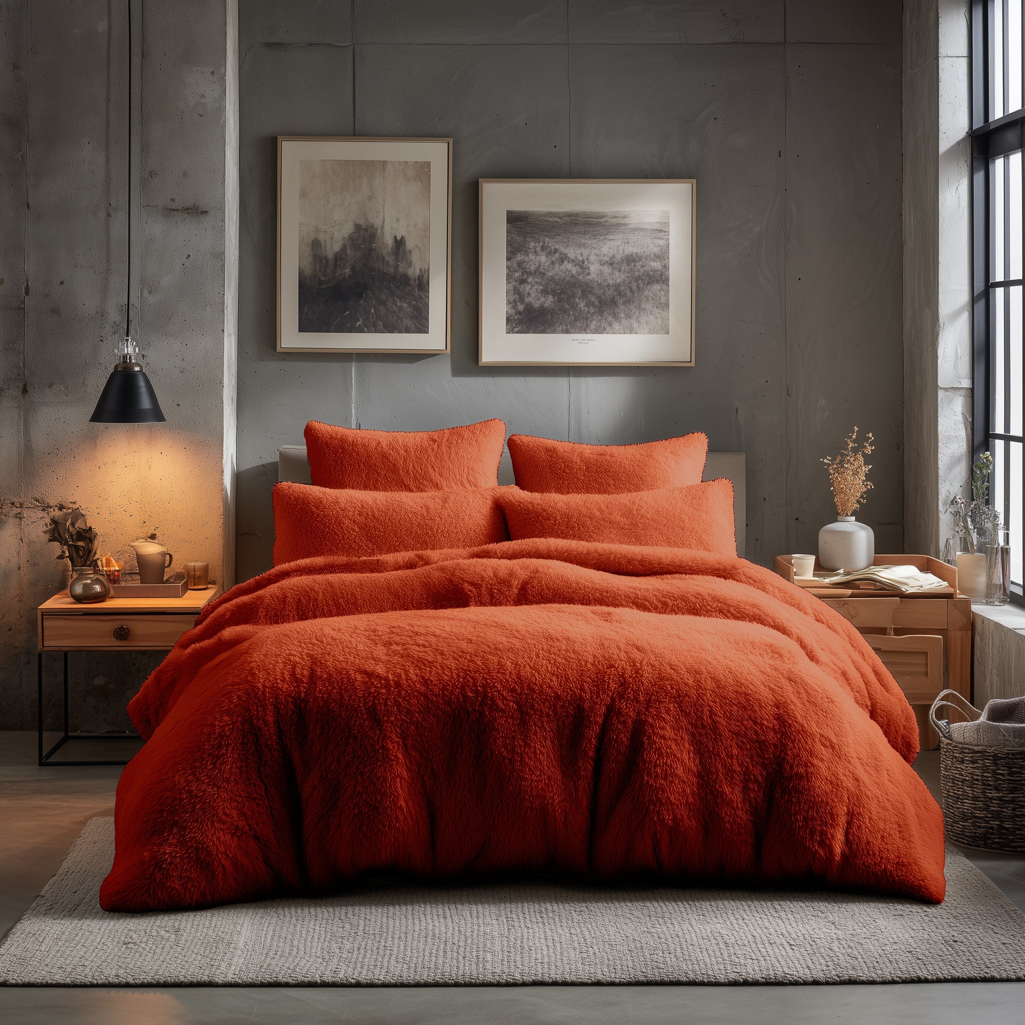 Teddy Bear Fleece Duvet Cover & Pillow Case Set