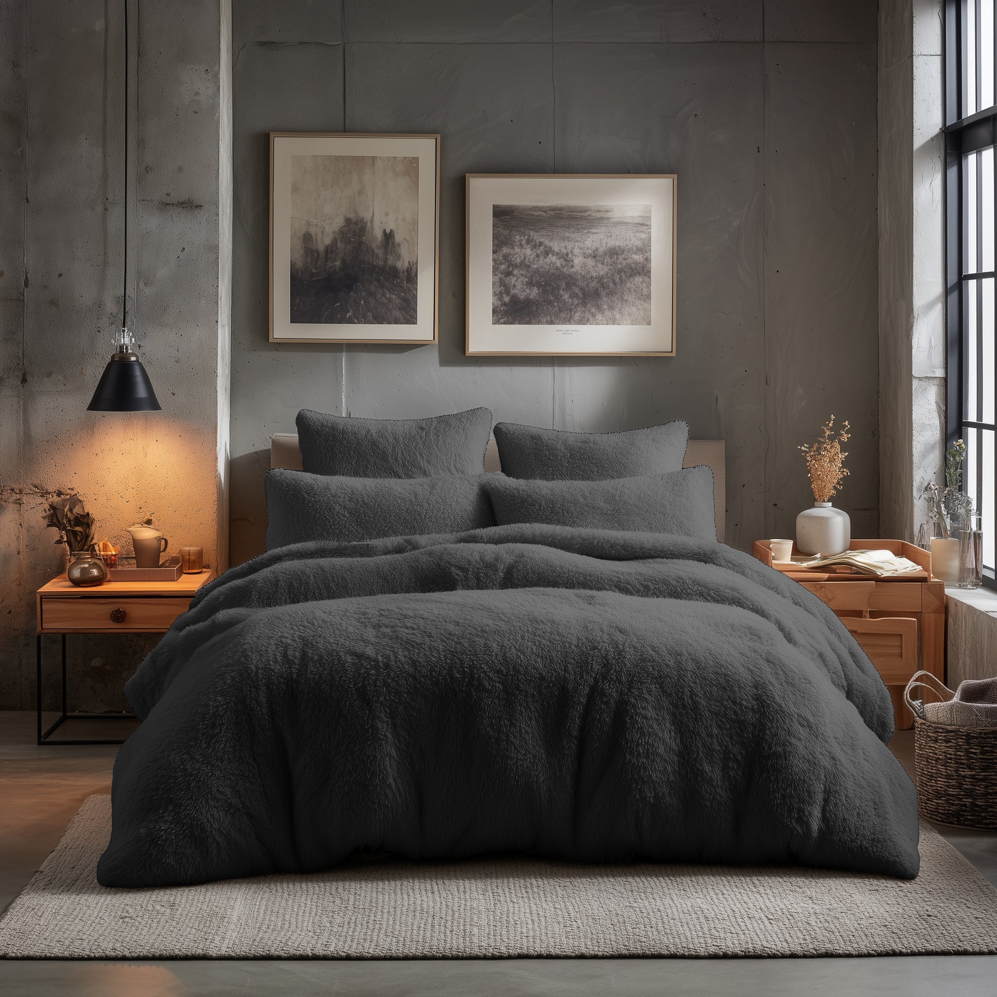 Teddy Bear Fleece Duvet Cover & Pillow Case Set