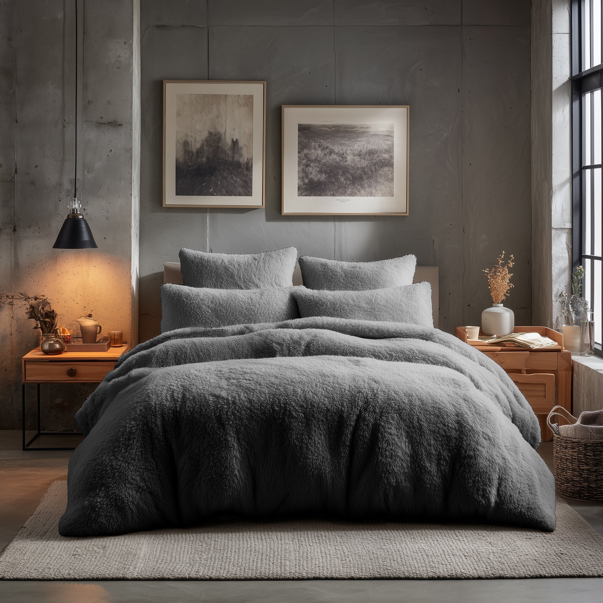 Teddy Bear Fleece Duvet Cover & Pillow Case Set