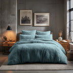 Teddy Bear Fleece Duvet Cover & Pillow Case Set