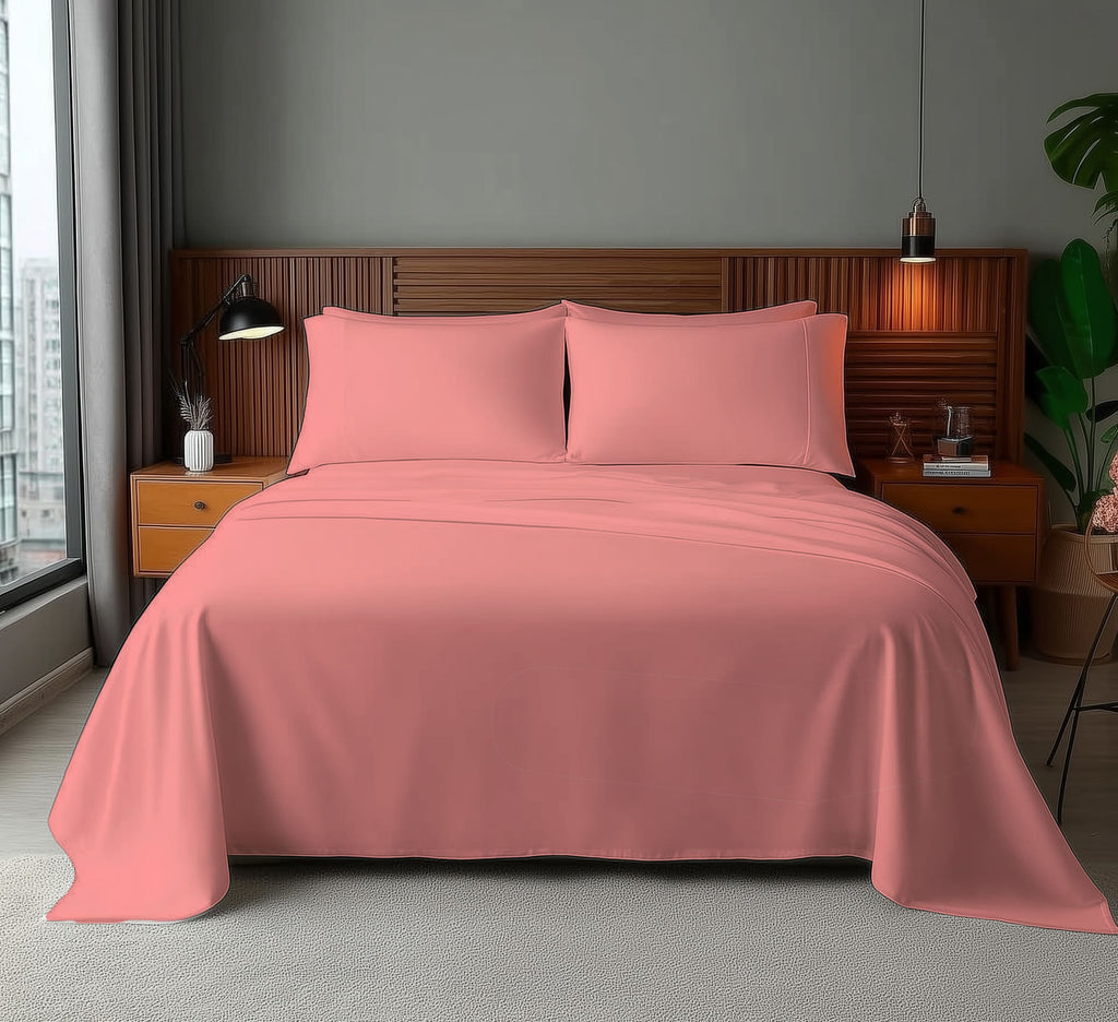 Microfibre Soft Touch Flat Sheet Plain Dyed Bed Linen