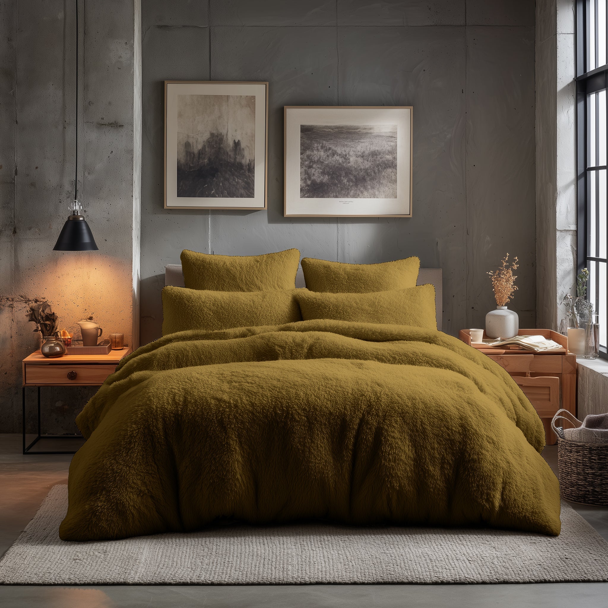 Teddy Bear Fleece Duvet Cover & Pillow Case Set