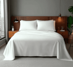 Microfibre Soft Touch Flat Sheet Plain Dyed Bed Linen