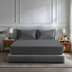 Microfibre Soft Touch Fitted Sheet 40cm Extra Deep Skirt Plain Dyed Bed Linen