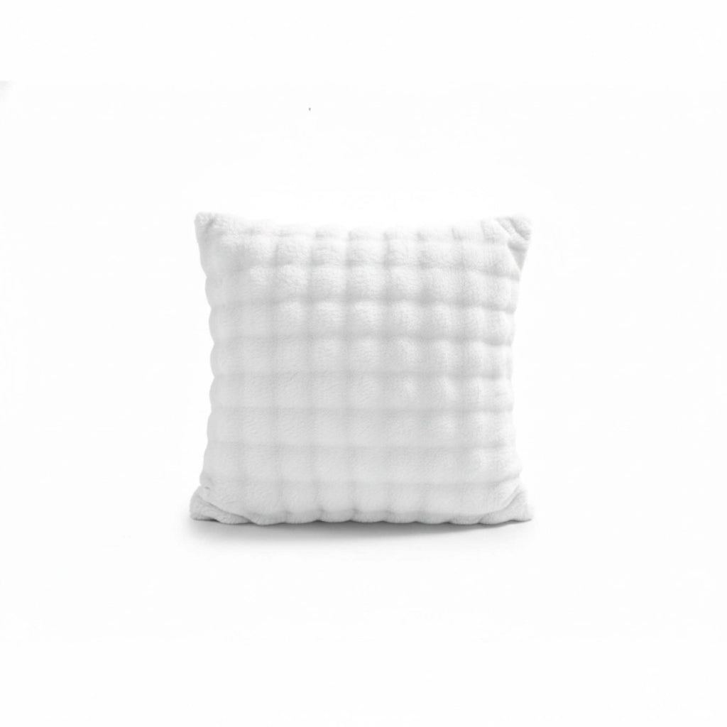 Square Teddy Design Cushion Cover Soft Plush Decorative Cushion Case