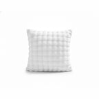 Square Teddy Design Cushion Cover Soft Plush Decorative Cushion Case