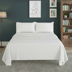 Easy Care Flat Bed Sheet Polycotton Durable Low Maintenance Bedding
