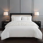 Ruffle Design Duvet Cover Soft Elegant Bedding Set with Pillowcases