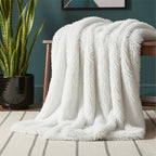 Cuddly Extra Fluffy Throw Ultra Soft Plush Blanket for Sofa Bed Home Decor