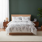 Dandelion Floral Botanical Bedding Duvet Cover And Pillowcase Set