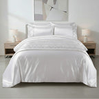 Shimmer Duvet Cover Set Luxury Bedding with Elegant Metallic Finish