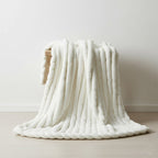 Luxury Big Cord Blanket Thick Ribbed Throw Ultimate Comfort Warmth