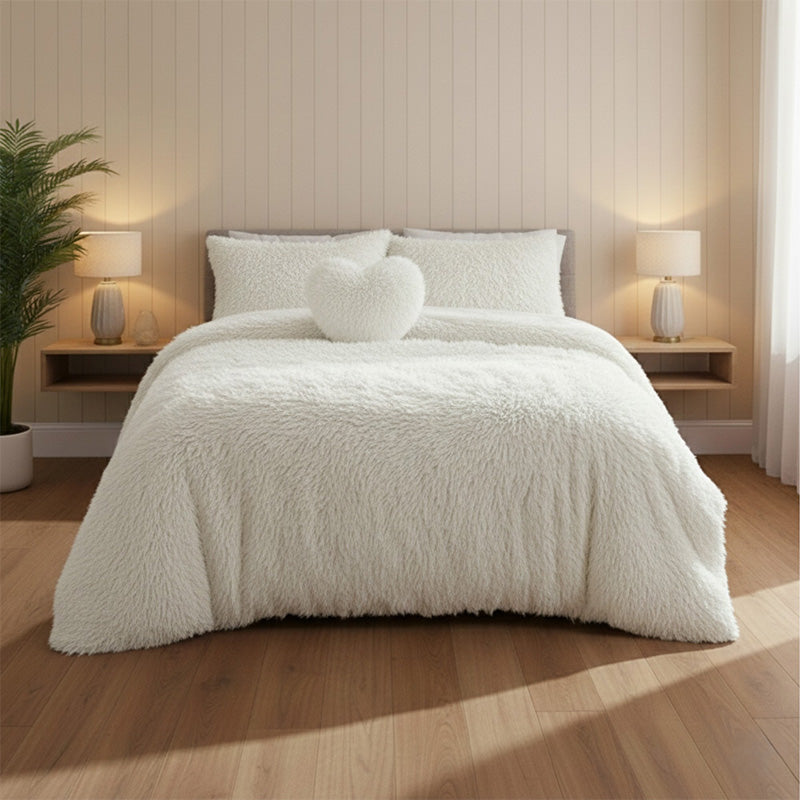Super Fluffy Duvet Cover Ultra Soft, Cloud-Like Comfort Snug Sleep