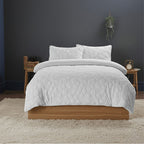 Ultra Soft Teddy Duvet Cover Set Daisy Embossed Cozy Fleece Bedding
