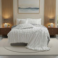 Rabbit Faux Fur Teddy Duvet Cover Set Ultra Soft Plush Bedding