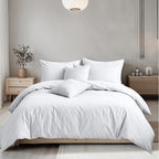 Plain Dyed Easy Care Polycotton Duvet Cover And Pillowcases Set Bed Linen