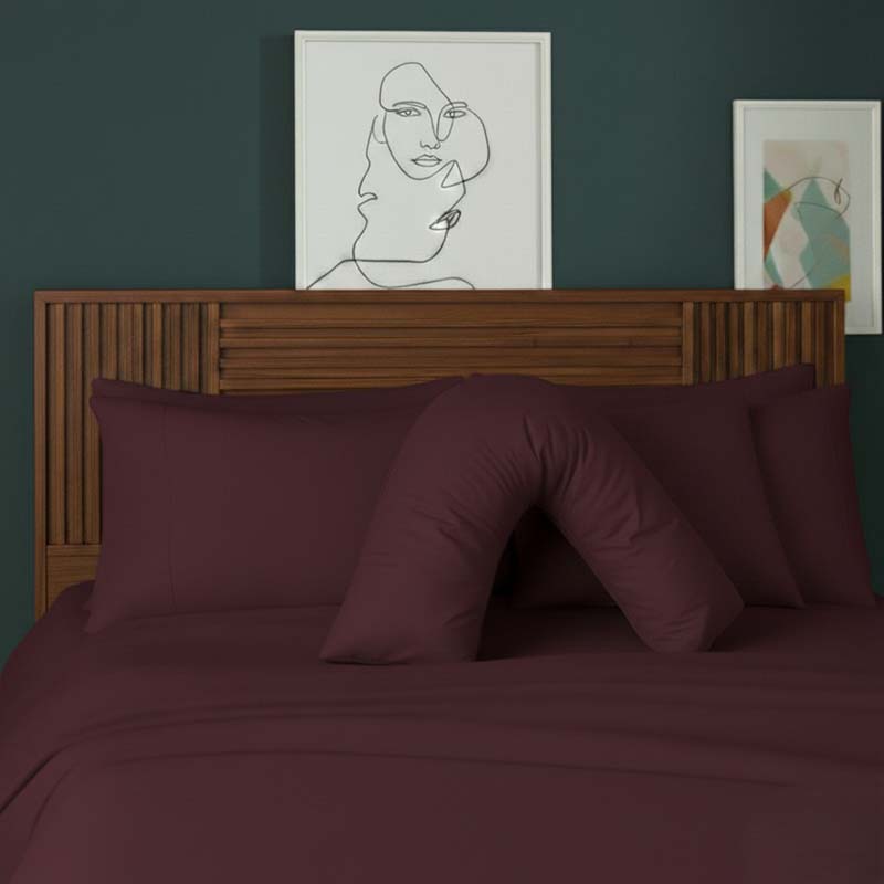 V Shape Pillowcase for Support Maternity Pillows Polycotton Easy Care