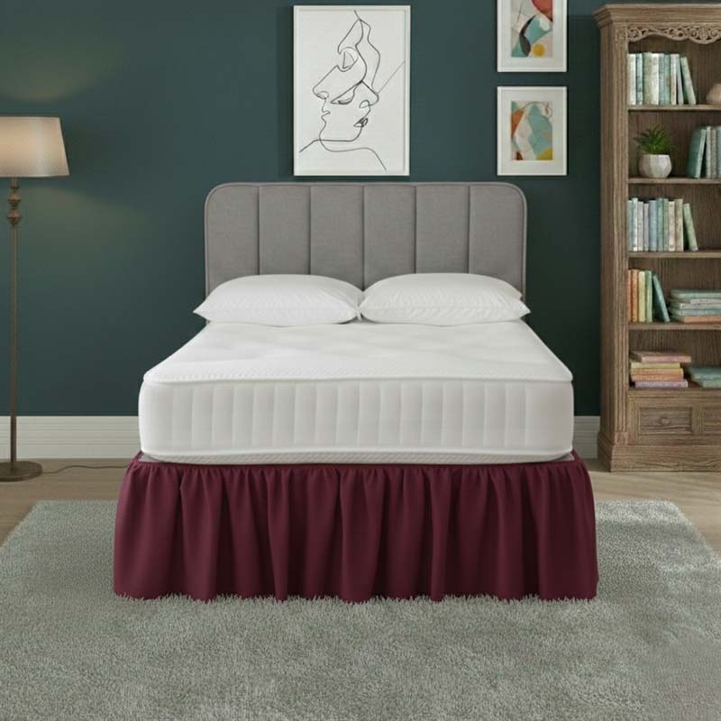 Base Valance Polycotton Sheet for Divan Beds Easy Care Bed Base Cover