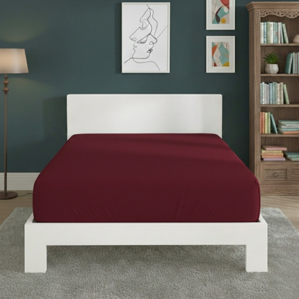 Polycotton Fitted Sheet Extra Deep 40cm Skirt Easy Care